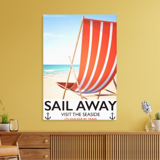 Wegfahrplakat Leinwanddruck (Insitu (Wohnzimmer))