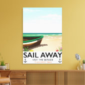 Wegfahrplakat Leinwanddruck (Insitu (Wohnzimmer))