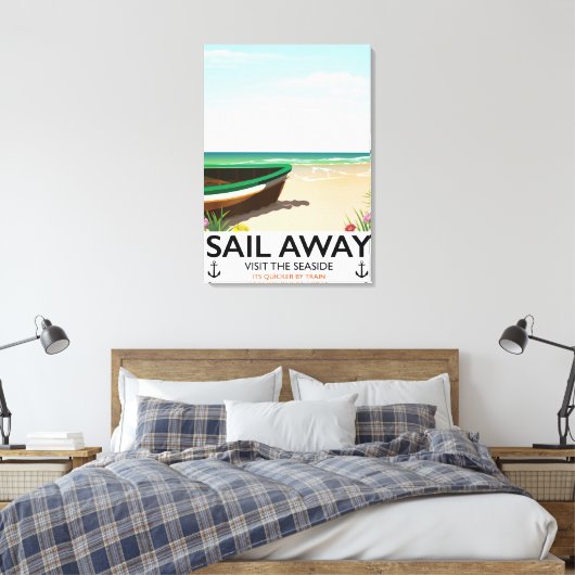 Wegfahrplakat Leinwanddruck (Insitu (Schlafzimmer))