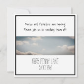 Wegfahrt zum Party Save The Date (Rückseite)