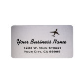 Wegfliegen | Höhenflugzeug Adressaufkleber (Vorne)