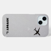 Wegfliegen | Personalisiertes Höhenflugzeug Case-Mate iPhone Hülle (Rückseite (Horizontal))