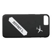 Wegfliegen | Personalisiertes Höhenflugzeug Case-Mate iPhone Hülle (Rückseite (Horizontal))