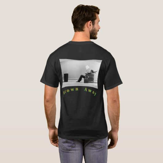 Weggeblasen T-Shirt (Schwarz voll)