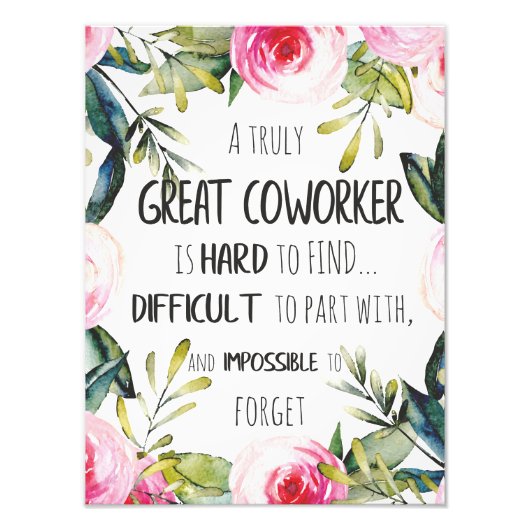 Weggehen der Gabe für einen Mitarbeiter, der ein G Fotodruck (Vorne)