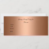 Weggehen der Party Einladung (Rückseite)