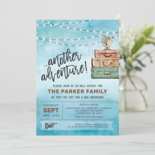 Weggehen der Party Einladung (Stehend Vorderseite)