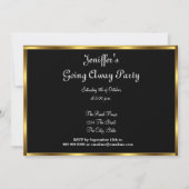 Weggehen des Party Einladung (Rückseite)