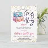 Weggehen des Party Einladung (Stehend Vorderseite)