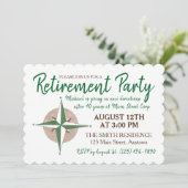 Weggehen des Party für das Ruhestand Neue Wegbesch Einladung (Stehend Vorderseite)