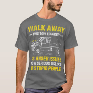 Weggehen Ernsthafter Widerwille Gegen Dumme Mensch T-Shirt