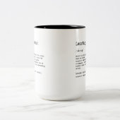 Weggehen Geschenk für Coworker, lustig Verlassend  Zweifarbige Tasse (Mittel)