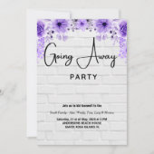 Weggehen von Party Einladungen (Vorderseite)