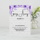 Weggehen von Party Einladungen (Stehend Vorderseite)