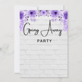 Weggehen von Party Einladungen (Rückseite)