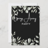 Weggehen von Party Einladungen (Rückseite)