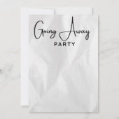 Weggehen von Party Einladungen (Rückseite)