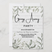 Weggehen von Party Einladungen (Vorderseite)