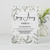 Weggehen von Party Einladungen (Stehend Vorderseite)