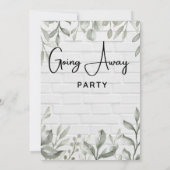 Weggehen von Party Einladungen (Rückseite)