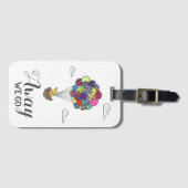 Weggehen wir Reisespenden Gepäckanhänger (Vorderseite (Horizontal))