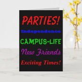 Weggehen zur Grußkarte für Unis Karte (Gelbe Blume)