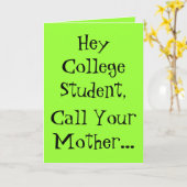 Weggehen zur Uni Karte (Gelbe Blume)