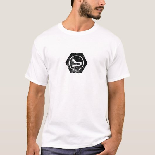 weggelaufenes Logo T-Shirt (Vorderseite)