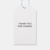 weggerissen, Whisk Gefallen, Hochzeitsmarken Geschenkanhänger (Rückseite)