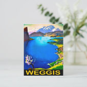 Weggis, Ansicht Luzerner See, Schweiz Postkarte (Stehend Vorderseite)