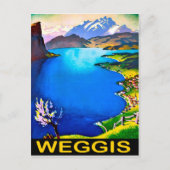 Weggis, Ansicht Luzerner See, Schweiz Postkarte (Vorderseite)