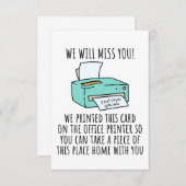 Wegkarte für Coworker oder Boss, lustig gehen Dankeskarte (Vorne/Hinten)
