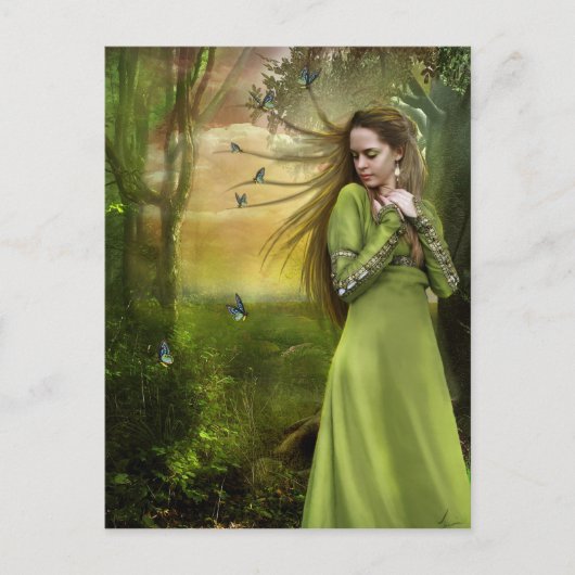 Weglaufen (Postkarte) Postkarte (Vorderseite)