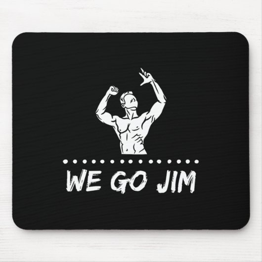 Wegojim Gym Bro Culture Workout Clic Pump Cover Te Mousepad (Vorne)