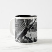 Wegschaffen Robinsons Crusoe Zweifarbige Tasse (Vorderseite Links)