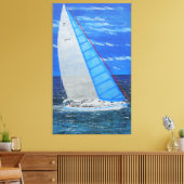 Wegsegeln Leinwanddruck (Insitu (Wohnzimmer))