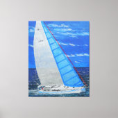 Wegsegeln Leinwanddruck (Vorderseite)