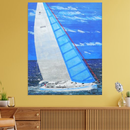 Wegsegeln Leinwanddruck (Insitu (Wohnzimmer))