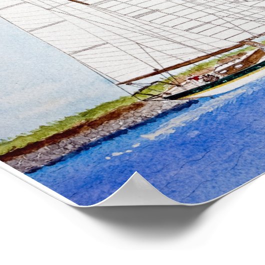 wegsegeln poster (Ecke)