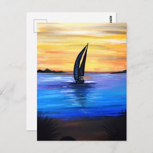 wegsegeln postkarte (Vorne/Hinten)