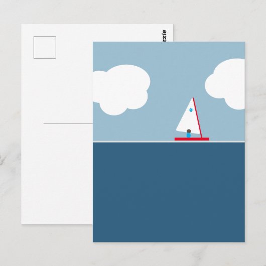 wegsegeln postkarte (Vorne/Hinten)