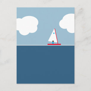 wegsegeln postkarte