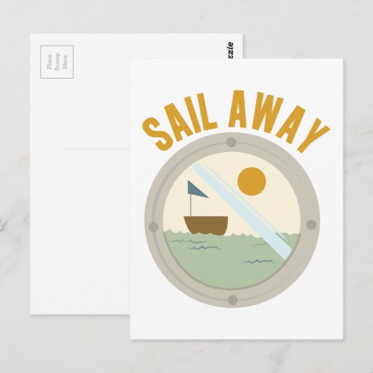 wegsegeln postkarte (Vorne/Hinten)