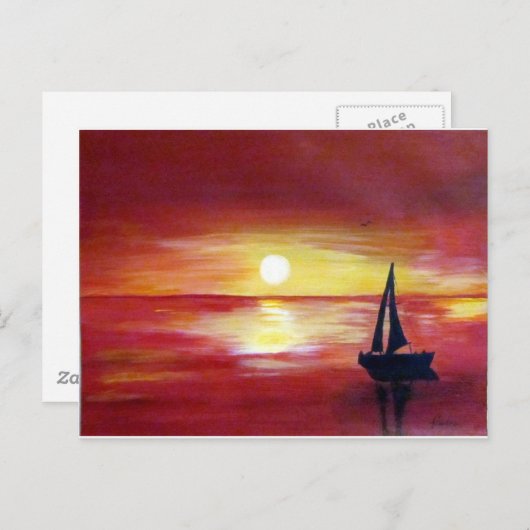 wegsegeln postkarte (Vorne/Hinten)