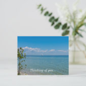 wegsegeln postkarte (Stehend Vorderseite)