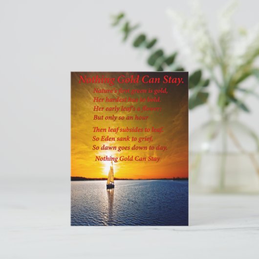 wegsegeln postkarte (Stehend Vorderseite)