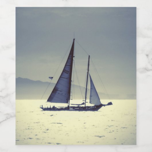 wegsegeln weinetikett (Einzelnes Label)