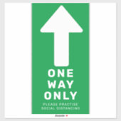 Wegweisende Bogenfußmarkierung Aufkleber (Blatt)