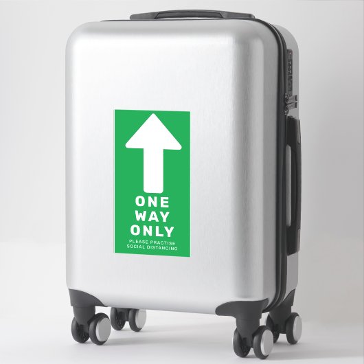 Wegweisende Bogenfußmarkierung Aufkleber (Koffer)