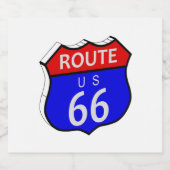 Wegweiser 66 bierflaschenetikett (Einzelnes Label)